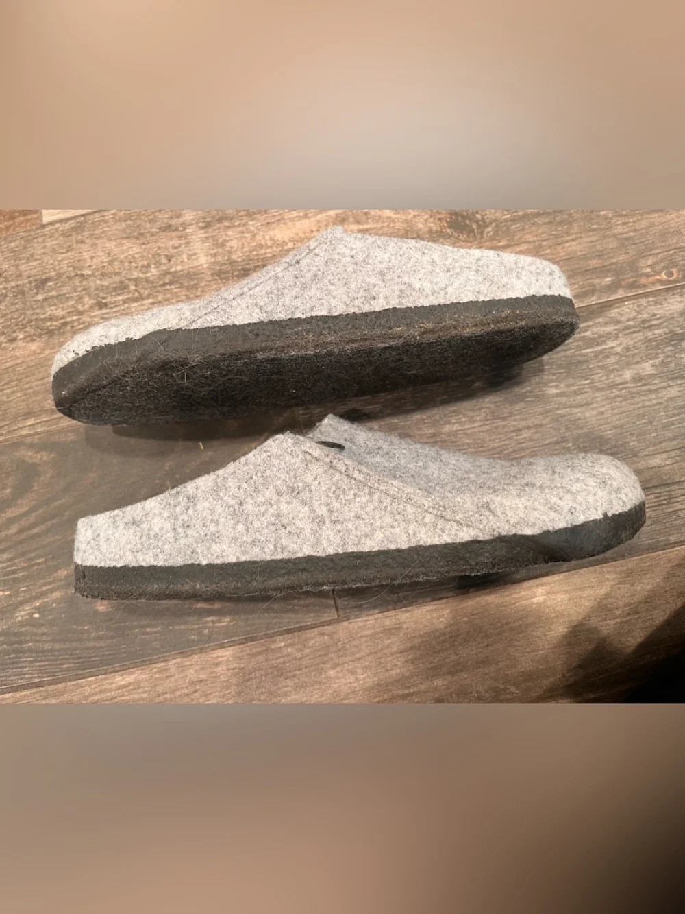 Birkenstock Shearling Zermatt Unisex M 13-13.5/ L 10-10.5 Felted Wool Gray